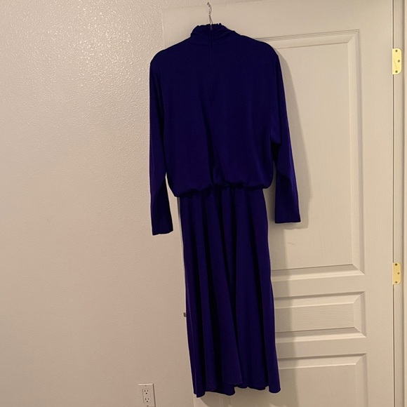 Vintage Jessica Howard Blue Women's Dress - Picture 4 of 5